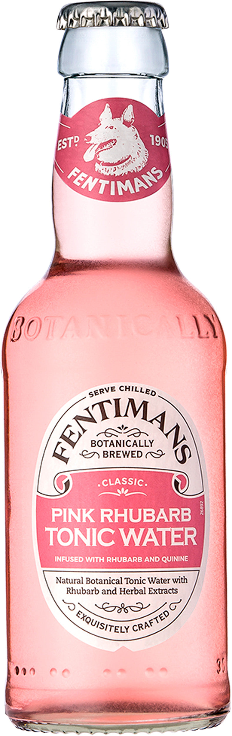 Fentimans Pink Rhubarb Tonic Water 0%
