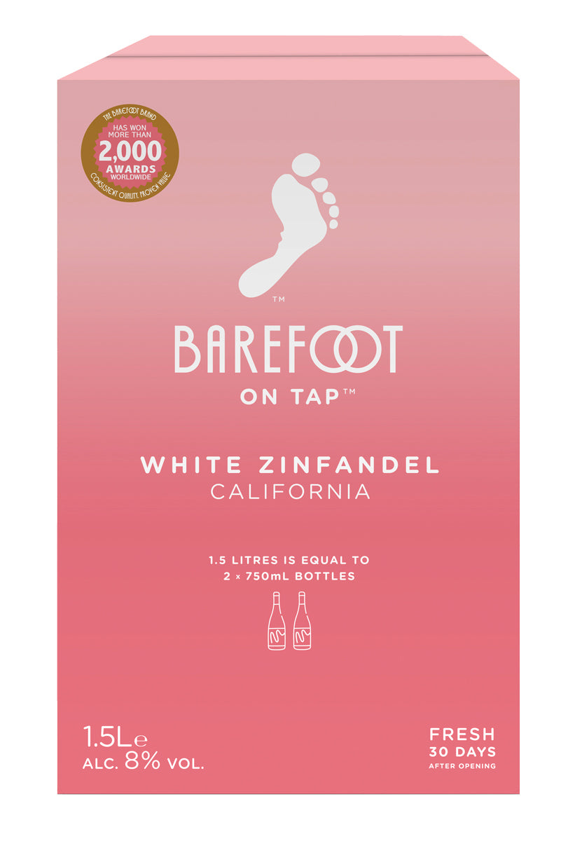 Barefoot White Zinfandel 8 % 150cl BIB
