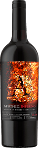 Apothic Inferno, kaifornialainen punaviini, ikäännytetty viskitynnyrissä, 0,75L 75cl lasipullo
