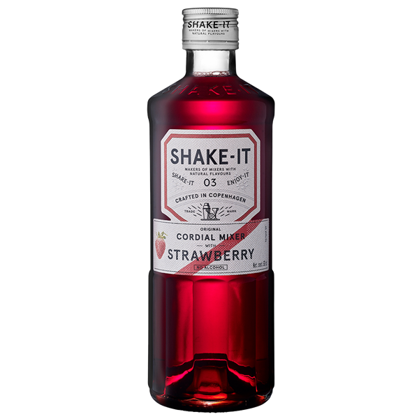 Shake It Strawberry juomatiiviste, 50 cl lasipullo